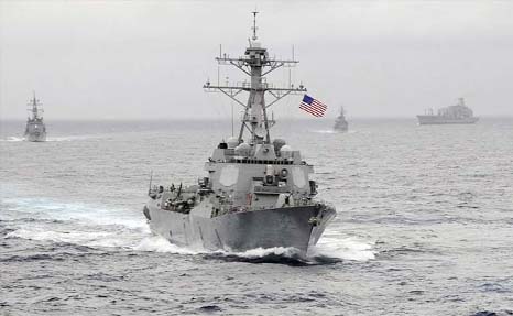 The US Navy guided-missile destroyer USS Lassen arrives at the Shanghai International Passenger Quay in Shanghai, China for a scheduled port visit.