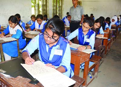 BOGRA: JSC examination centre at Bogra Zilla School.