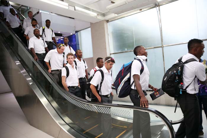 Players of Zimbabwe Cricket team arrives in Dhaka on Monday for their limited-overs tour against Bangladesh.