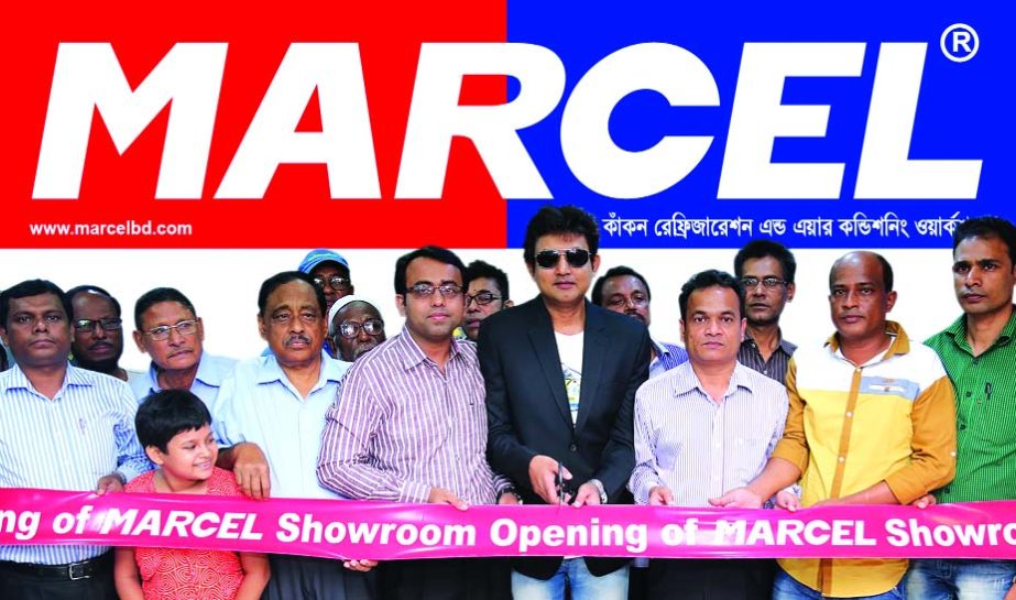 Marcel Brand Ambassador film Actor Amin Khan inaugurating the exclusive showroom of Marcel at Sutrapur