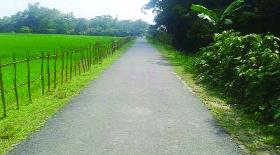 SYLHET: A view of Hazi Abdul Hamid Road at Kanaighat Upazila.