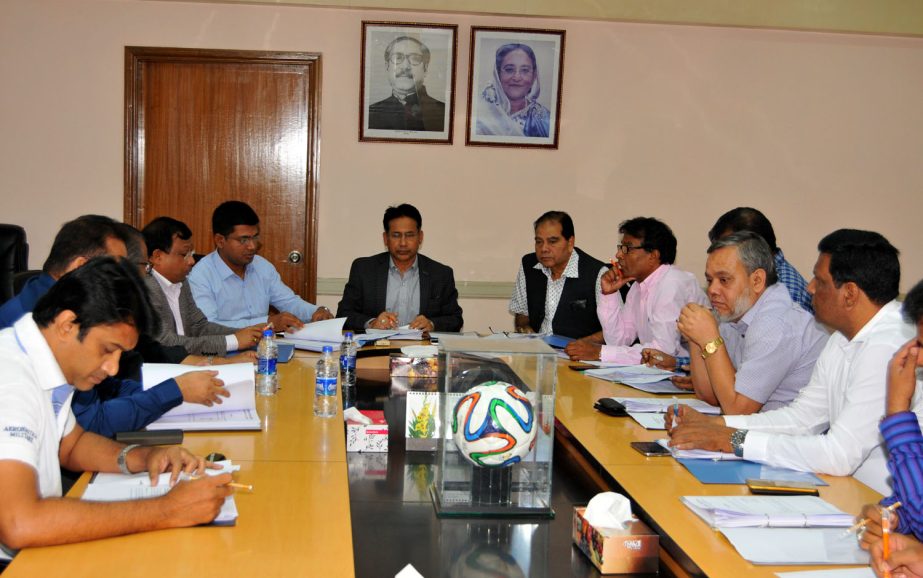 Senior Vice-President of Bangladesh Football Federation (BFF) and Chairman of the Professional Football League Committee of BFF Abdus Salam Murshedy presided over the meeting of the Professional Football League Committee at the BFF House on Thursday.