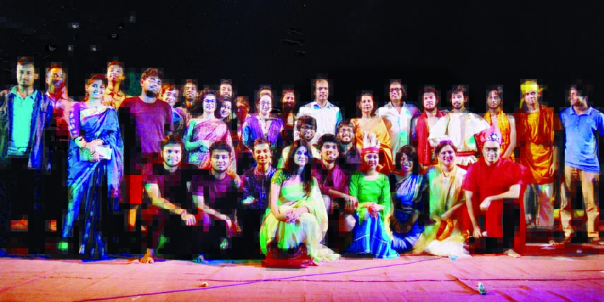 Drama named 'Tota Kahini' written by Rabindra Nath Tagore was stazed by BUET Drama Society in observance of 4th Inter-University Drama Festival organized by BUET Drama Society on Thursday at the BUET Central Auditorium. Chief Guest Prof Khaleda Ekram, V