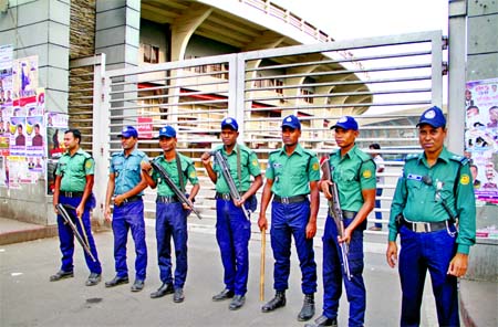 All shops remained shut at the Bangladesh National Stadium from last afternoon as Australian football team arrives in the capital on Monday amid tight security for a one day match today (Tuesday).