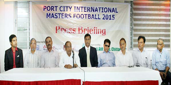 A press conference was arranged by the Chittagong Sonali Attit Club at Chittagong club conference hall over forthcoming Port city International Masters Football-15.