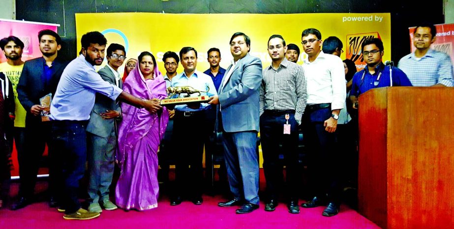 Dr Motaher Hossain, Director, Institute of Business Administration, Jahangirnagar University, inaugurating a program of "Be Successfully Exceptional"- organized by IBA-JU Debating Club recently. Tasnima Aziza Moderator, IBA-JU Debating Club, Quazi Nafee