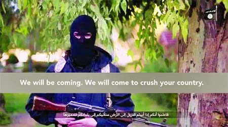 Threat: Homegrown French ISIS fighters have issued a chilling threat of new attacks on France in a new video. Internet photo