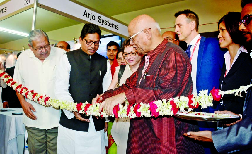 Finance Minister Abul Maal Abdul Muhith inaugurating the two-day long seminar on '11th Government Forum on Electronic Identity' at a city hotel on Tuesday.