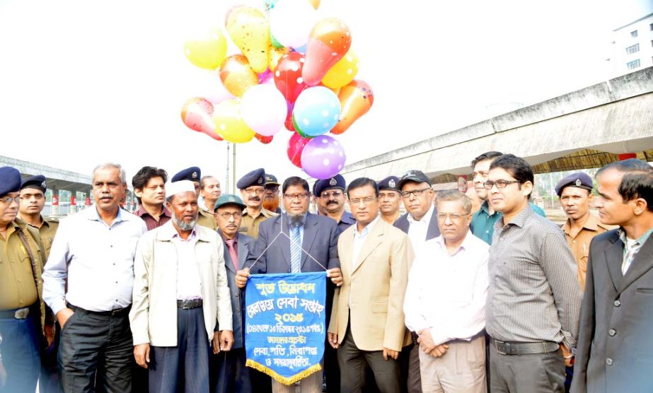 Mokbul Ahmed, GM, Bangladesh Railway (East) inaugurated the Railway Service Week at Chittagong Railway Station yesterday.