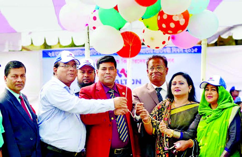 First Senior Additional Director of Walton FM Iqbal Bin Anwar Dawn inaugurating the day-long Winter Sports Festival for disabled at the Physical Education College Ground in Mohammadpur on Friday.