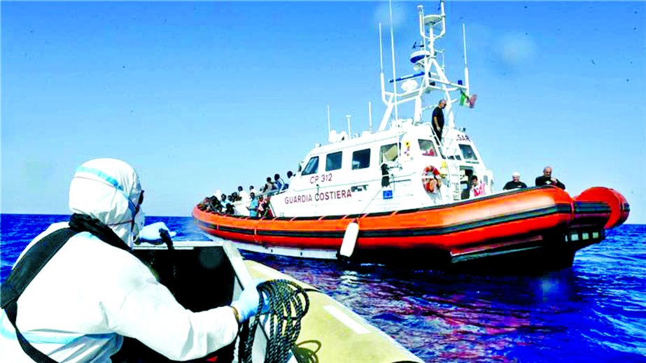 Several Italian coastguard vessels, along with the German naval support ship Berlin, took part in the rescues.