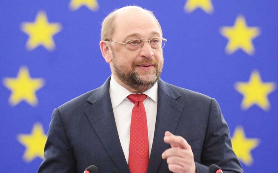 European Parliament President Martin Schulz attends a debate on Paris in Strasbourg, France.