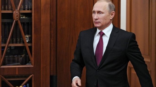 Mr Putin said `terrorists` in Syria posed a direct threat to Russia