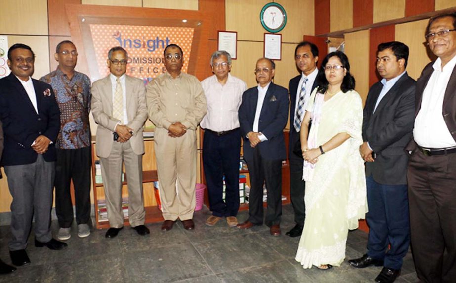 A six-member of University Grand Commission led by its Chairman Prof Abdul Mannan visiting the campus of Inside Institute of Learning. They were welcomed by the Chairman, MD, Directors (admin & training) of the institute recently.