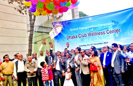 Dhaka Club Wellness Centre was launched by its President Khairul Majid Mahmud on Saturday. (News on back page).