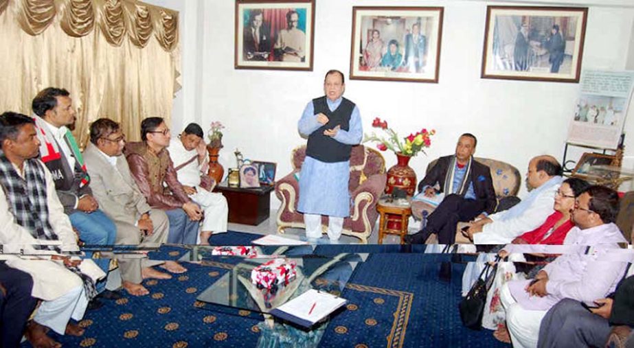 Chief of Monitoring Cell of Municipal Elections in 10 Pourahavas of Chittagong and Advisor to the BNP Chairperson Mir Mohammad Nasir Uddin speaking at the first meeting of the Cell at DaliaKunga , Chatteswari Road in the city on Friday evening.