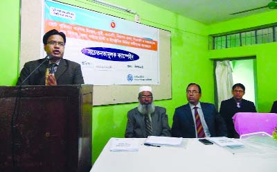 NILPHAMARI: Md Zakir Hossain, DC, Nilphamari speaking at an awareness raising campaign organised by Family Planning Directorate on Saturday. Among others, Civil Surgeon Md Abdul Rashid was also present in the programme.