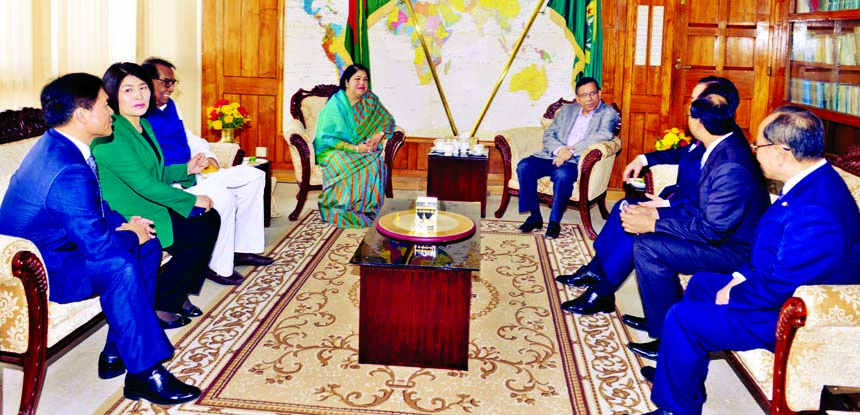 A 4- member delegation led by Deputy Speaker of Republic of Korea's National Assembly Jeong Kab Yoon called on Speaker of the National Parliament and Chairperson of CPA Executive Committee Dr Shirin Sharmin Chowdhury at Parliament Bhaban yesterday.