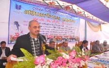 CCC Mayor A J M Nasir Uddin speaking at an orientation programme of Chittagong Marine City Medical College as Chief Guest recently.