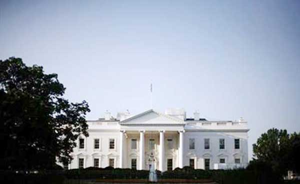 Photo shows White House building in Washington.