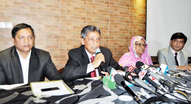 Abdus Salam , Chairman, Chittagong Development Authority (CDA) speaking at a press conference held recently.