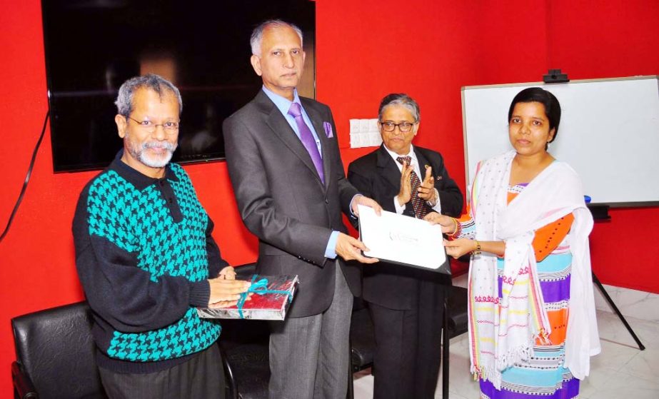Dhaka University Vice-Chancellor Prof Dr AAMS Arefin Siddique as chief guest distributing certificates among the students of `Postgraduate Diploma Program in Genocide Studies' organized by the Center for Genocide Studies at the Seminar Room of the Center