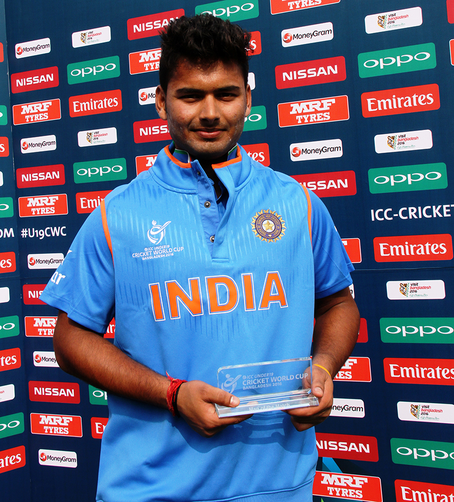 Rishabh Pant's 24-ball 78 earned him the Man-of-the-Match award.