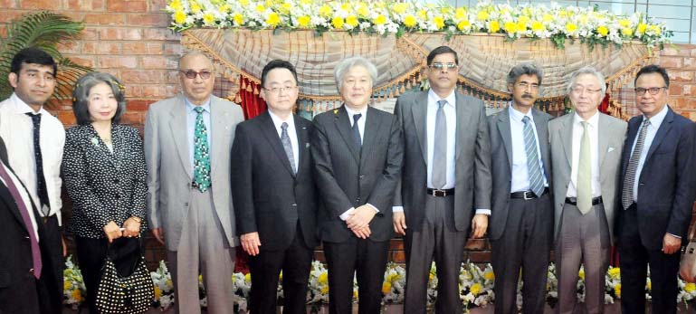 Ambassador of Japan in Bangladesh Mr. Mashato Watanabe seen inaugurating the first ever women dormitory hostel in Chittagong at Middle Halishahar adjacent to CEPZ in city on Monday. Chairman of BEPZA Maj General Habibur Rahman Khan was also present on