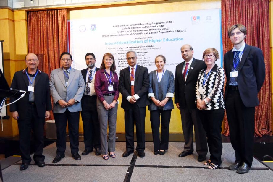 Participants of a joint conference on internationalization of higher education held recently.