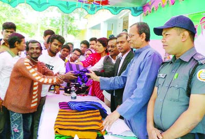 PATUAKHALI: Patuakhali Riders, a socio-cultural organisation distributed winter clothes among the cold-hit people at a function in the town yesterday.