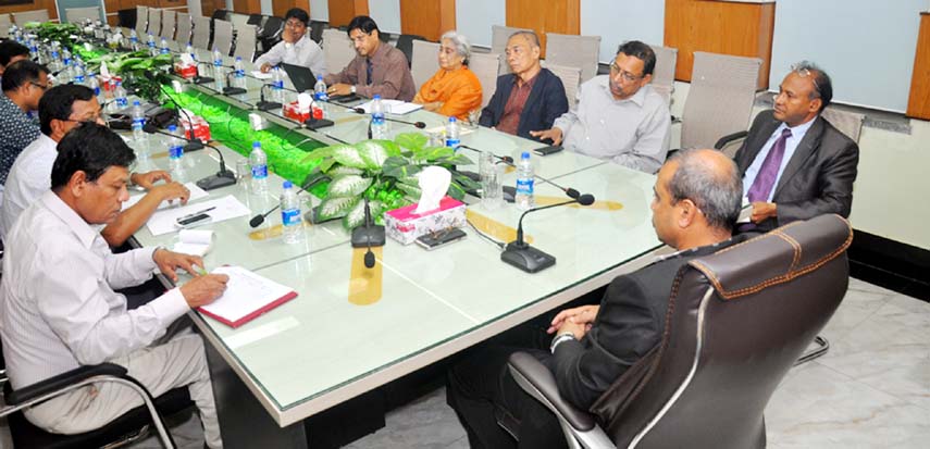 CCC Mayor AJM Nasir Uddin speaking at a meeting of Planning Cell at CCC Conference room on Sunday.