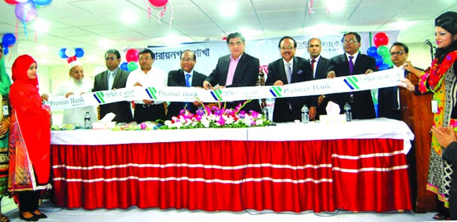 Dr HBM Iqbal, Chairman of the Board of Directors of Premier Bank Limited, inaugurating its reallocated Narayanganj Branch at Al-joinal Plaza, SM Maleh Road, Tan bazar, Narayanganj recently.