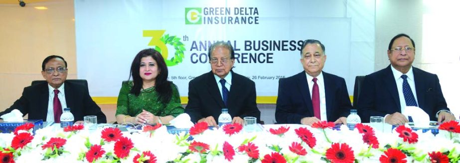 Abdul Hafiz Choudhury, Chairman of Green Delta Insurance Company Limited, inaugurating its 30th Annual Business Conference in the capital recently. Managing Director and CEO of the company Farzana Chowdhury was present.