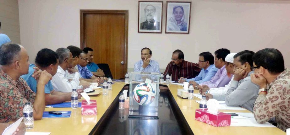 Member of the Executive Committee of BFF Harun-ur-Rashid presided over the meeting of the National Football Championship Committee at the BFF House on Thursday.