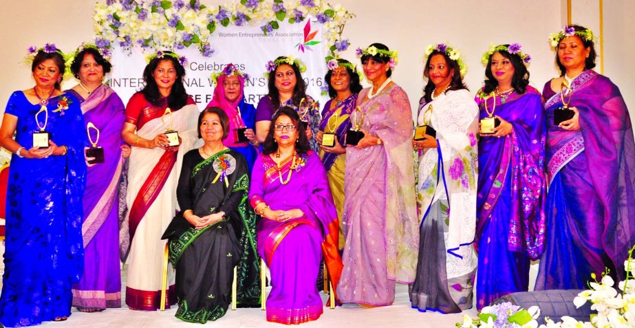 Chaired by President of WEA Nasreen Rob Ruba, former Advisor to Caretaker Government Rokeya K. Chowdhury was present at the WEA Award-giving ceremony held at a hotel in the city on Monday.