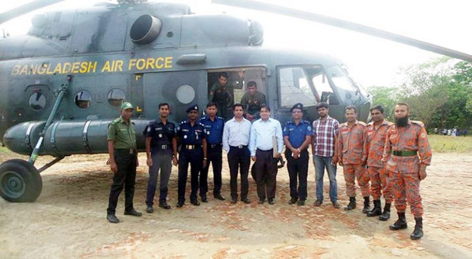 Two helipads were built for landing helicopters on the occasion of coming convocation of Chittagong University of Engineering & Technlogy (CUET) on Monday . BAF copters landed in the new helipad on trial basis yesterday morning. President Abdul Hamid