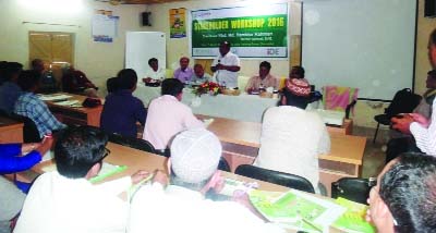 JHENAIDAH : Hamidur Rahman, DG, Department of Agriculture Extension (DAE) speaking as Chief Guest at a workshop of the stakeholders at the conference room of the Deputy Director of the department in Jhenaidah on Friday.