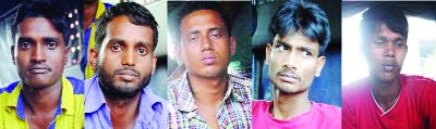 BARISAL: Five road transport workers were arrested in Barisal for violating two female minibus passengers on Wednesday.
