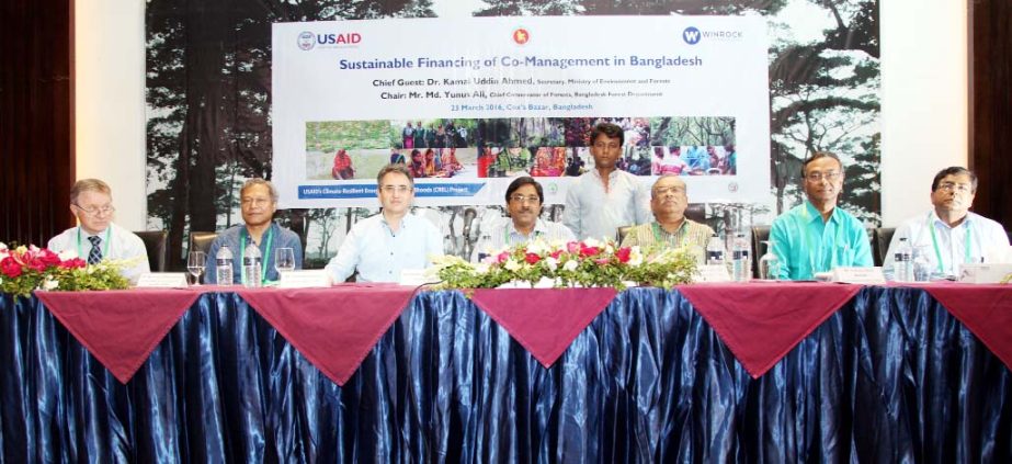 Participants at a day-long conference on 'Sustainable Financing of Co-management in Bangladesh' at a hotel in Cox's Bazar on Wednesday.