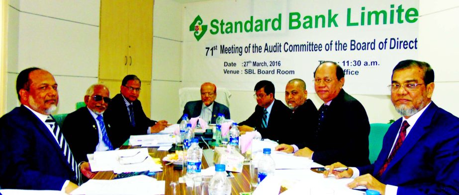 71st meeting of the Audit Committee of the Board of Directors of Standard Bank Limited held on Sunday in the city. The meeting was attended by Chairman of the committee S. S. Nizamuddin Ahmed members of the committee Kamal Mostafa Chowdhury, Md. Iftikhar-