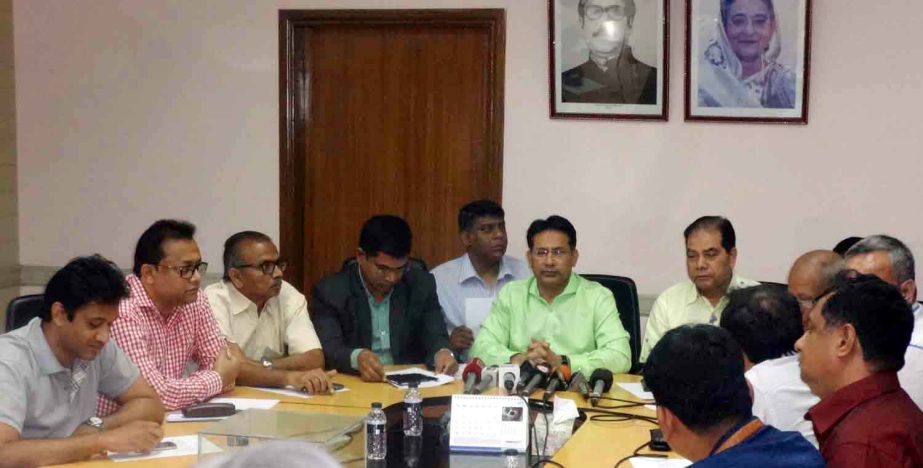Senior Vice-President of Bangladesh Football Federation (BFF) and Chairman of the Professional Football League Committee Abdus Salam Murshedy presided over the meeting of the Professional Football League Committee at the BFF House on Sunday.