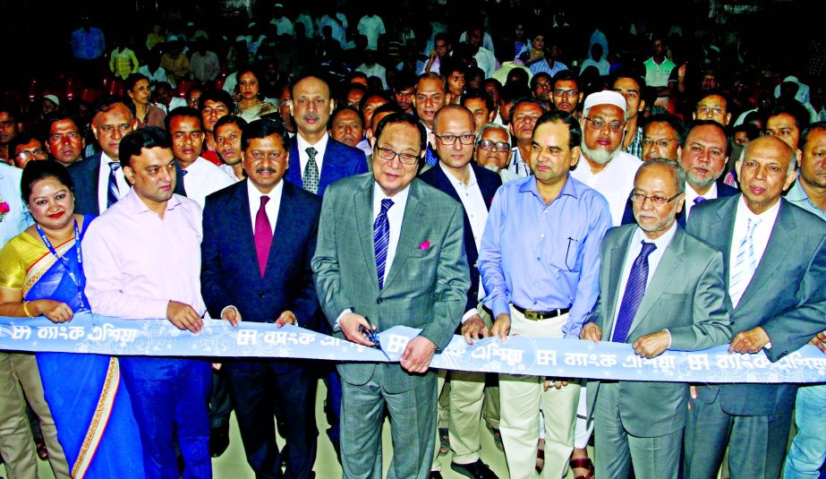A Rouf Chowdhury, Chairman of Bank Asia, inaugurating the 106th Branch at Bara Bazar,Mymensingh on Sunday.