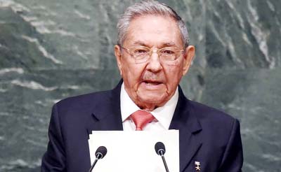 President Raul Castro warned Cubans that the United States was determined to end Cuba's socialist revolution.