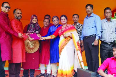 Prize is being distributed among the winners of cycling competition organised by Sylhet Cycling Community at the Excelsior Sylhet premises on Thursday. Sayed Chowdhury, MD, and Ahmed Ali , Director of Excelsior Sylhet, Deputy Secretary Anwar Hossain Chow