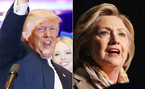 Republican Donald Trump and Democrat Hillary Clinton began setting their sights on November's general election.