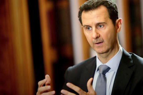 Bashar al-Assad says he is fighting foreign-backed terrorists in Syria.