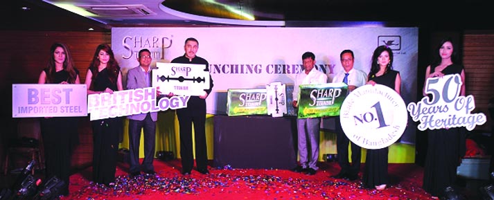 Samah Razor Blades Industries recently launched Sharp titanium blade in the market. Senior Vice President (global sales) Arnob Chatterji, Managing Director Abdus Sattar, Chief Operating Officer Emdadul Haque and Director (sales) Monaem Biswas of the compa
