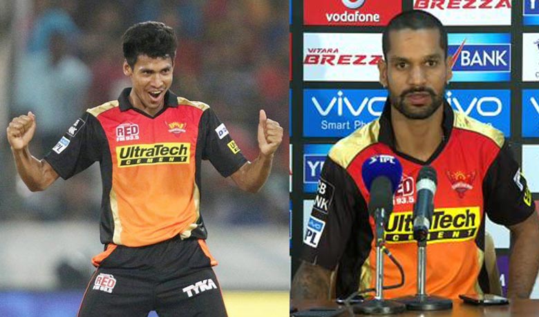 Mustafizur Rahman and Shikhar Dhawan