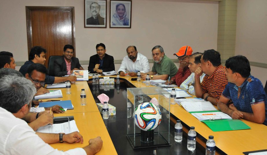 Abdus Salam Murshedy, Vice-President of Bangladesh Football Federation (BFF) presided over the Professional Football League Committee meeting at BFF bhaban on Monday.