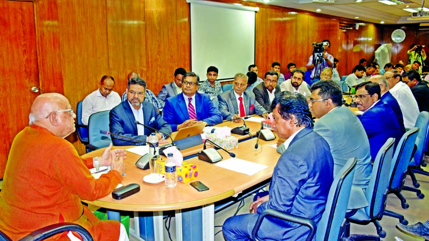 The Board of Directors of Dhaka Chamber of Commerce & Industry (DCCI) led by its President Hossain Khaled meet with Finance Minister Abul Maal Abdul Muhith, MP at his secretariat on Tuesday. During the meeting, DCCI delegate placed a number of proposal to